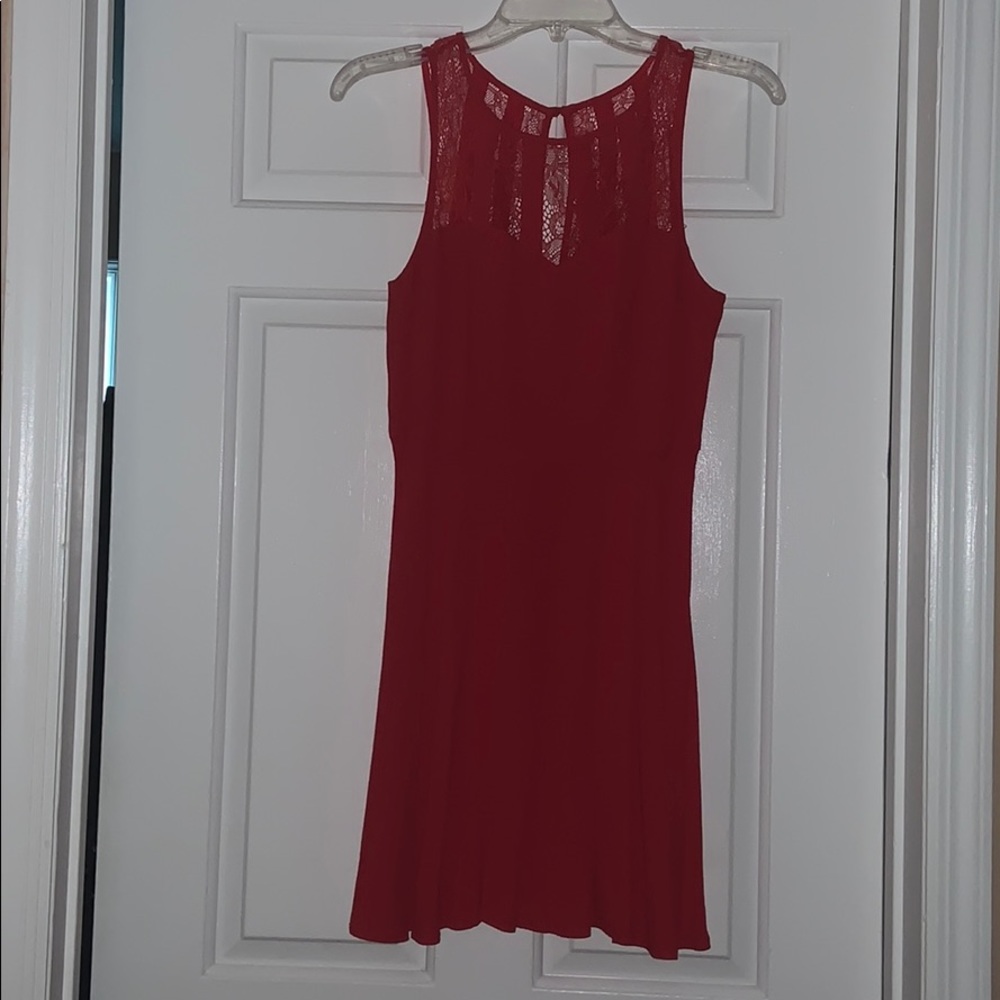 Red A-Line Dress